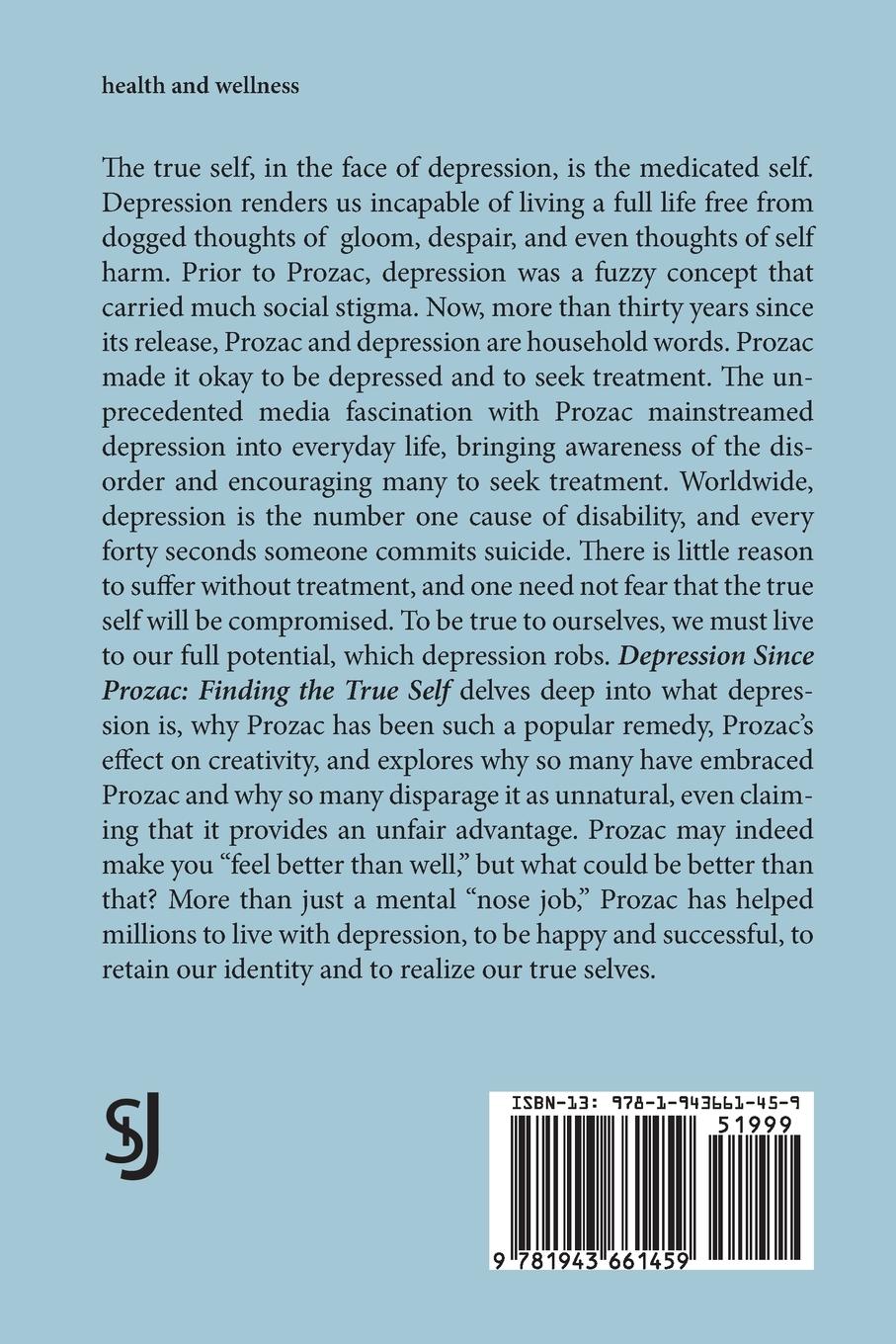 Rückseitencover Depression Since Prozac