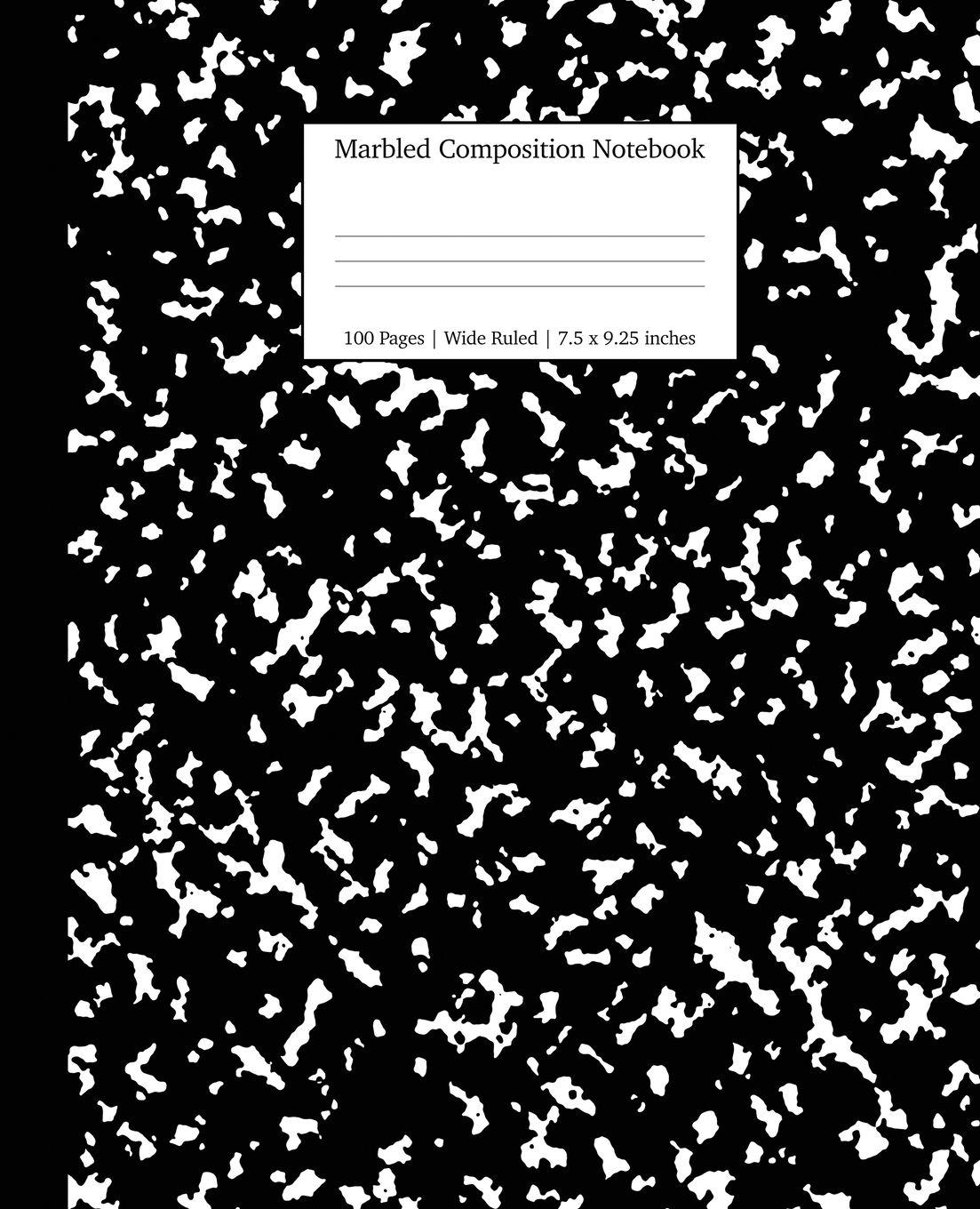 Vorderes Coverbild Marbled Composition Notebook