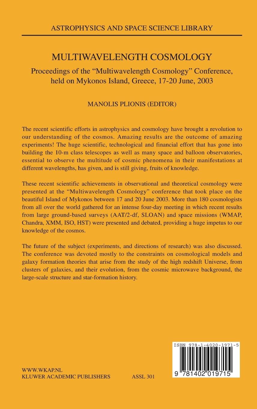 Rückseitencover Multiwavelength Cosmology