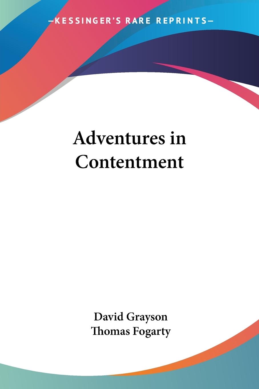Vorderes Coverbild Adventures in Contentment
