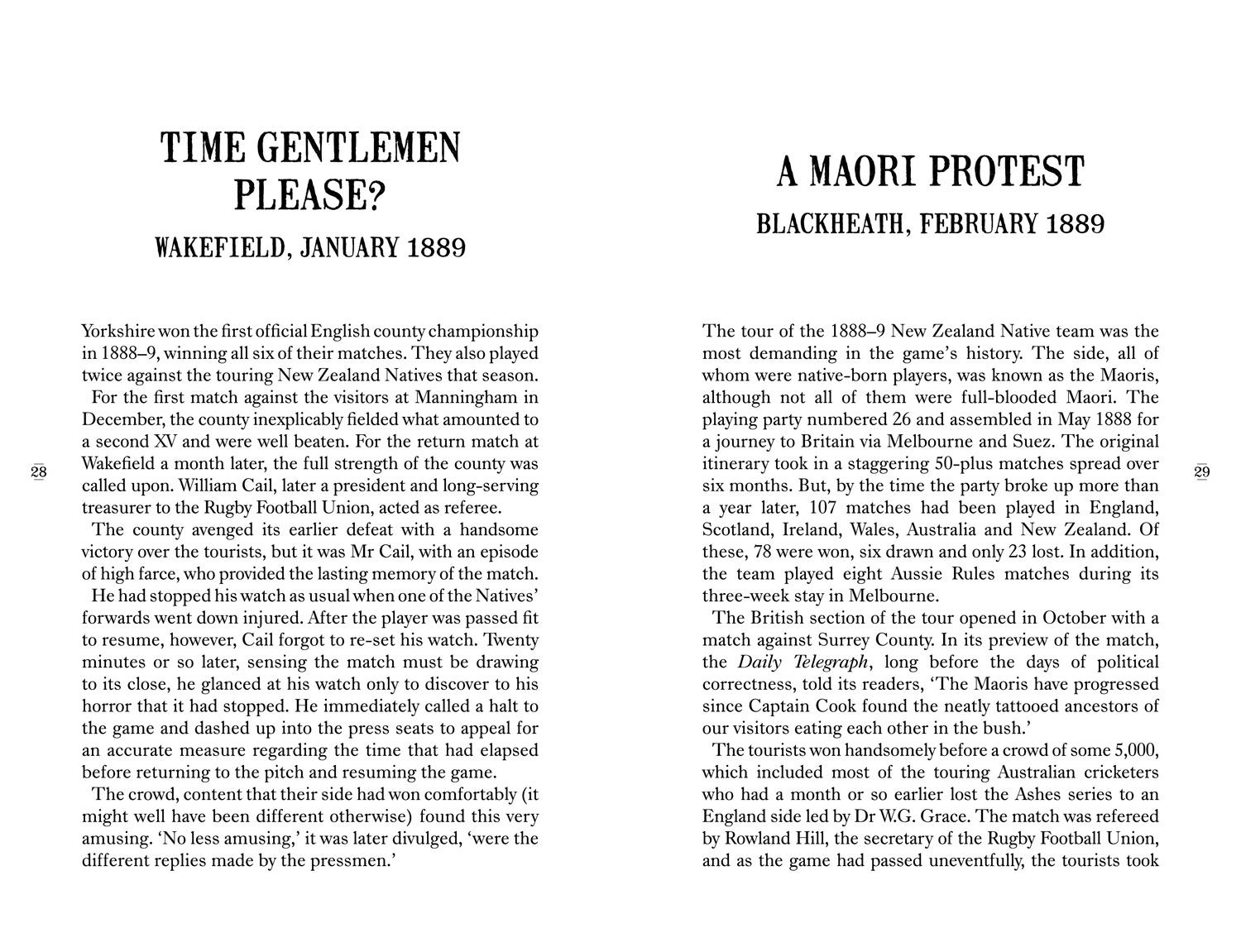 Beispielinhalt (Bild) Rugby's Strangest Matches