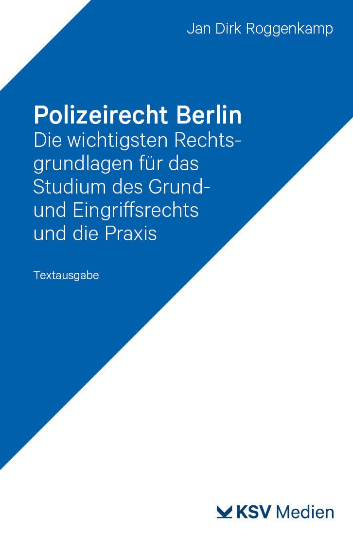Vorderes Coverbild Polizeirecht Berlin