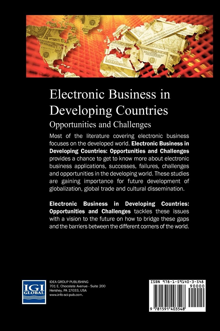 Rückseitencover Electronic Business in Developing Countries