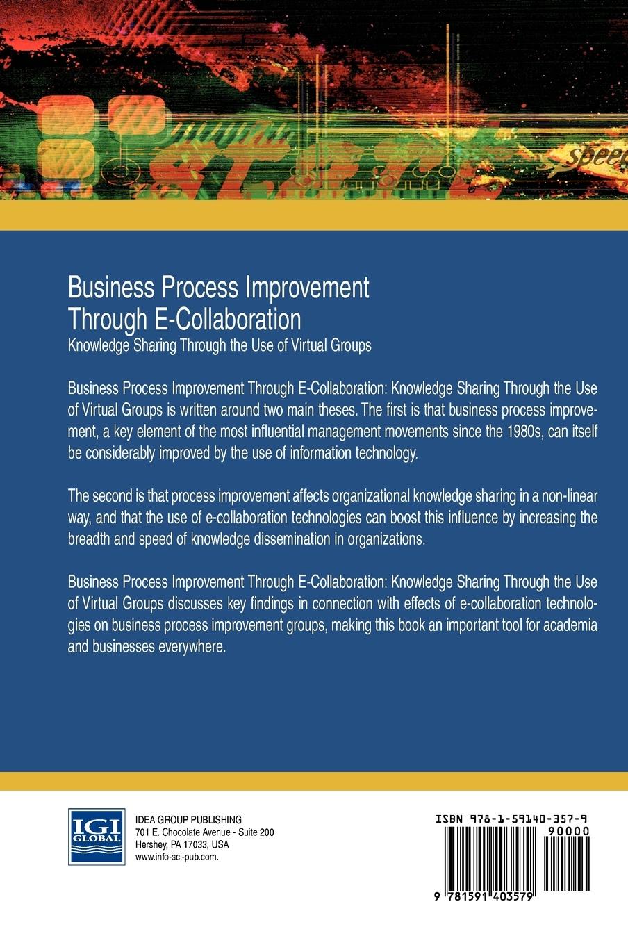 Rückseitencover Business Process Improvement Through E-Collaboration