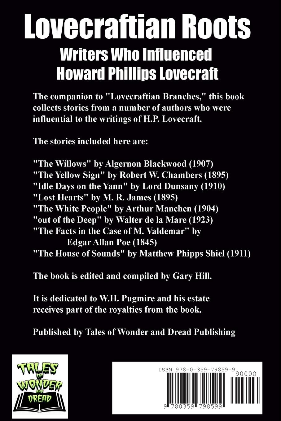 Rückseitencover Lovecraftian Roots