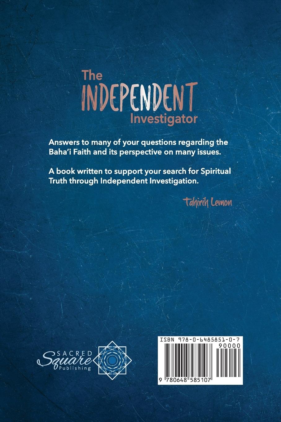 Rückseitencover The Independent Investigator