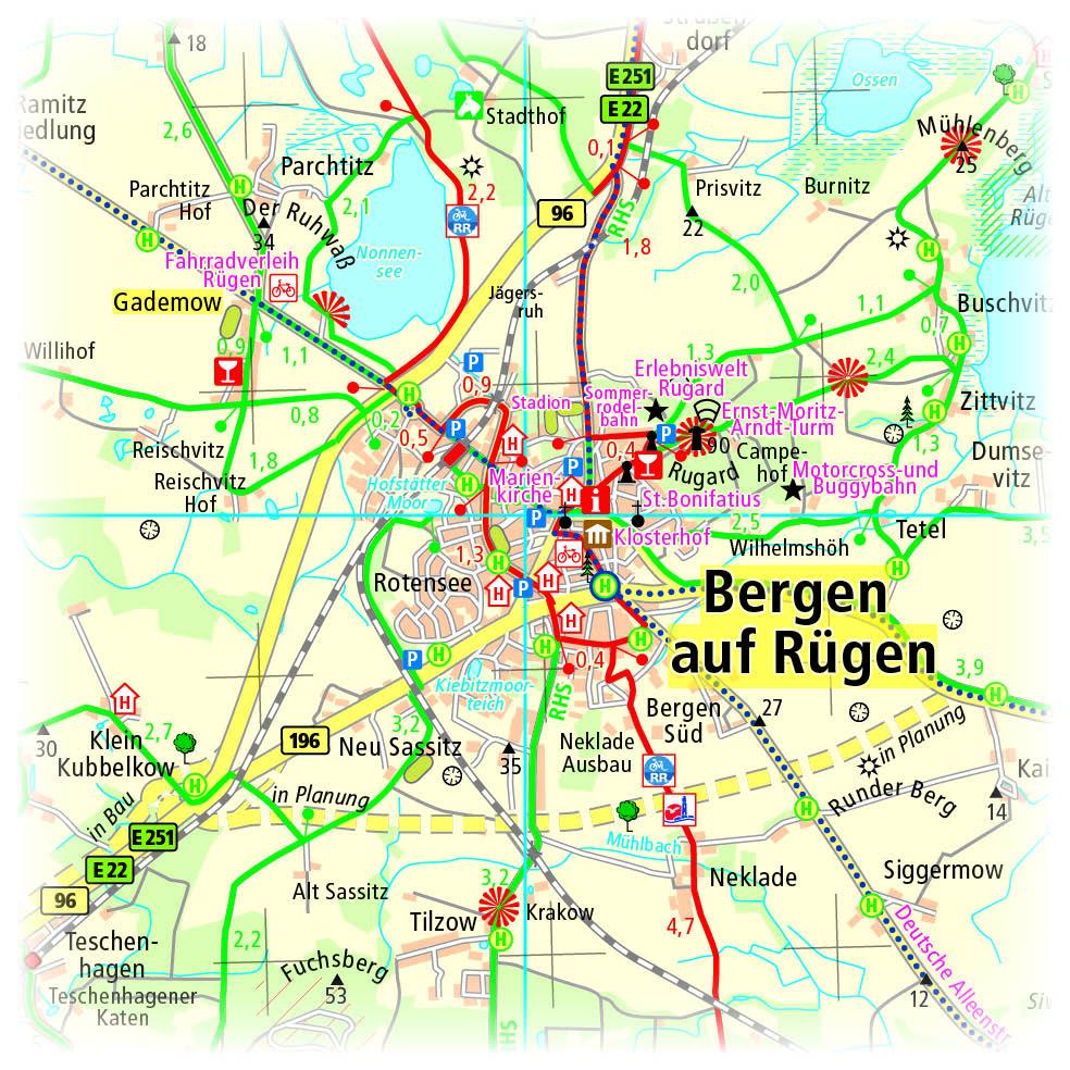 Beispielinhalt (Bild) Rügen 1:75 000
