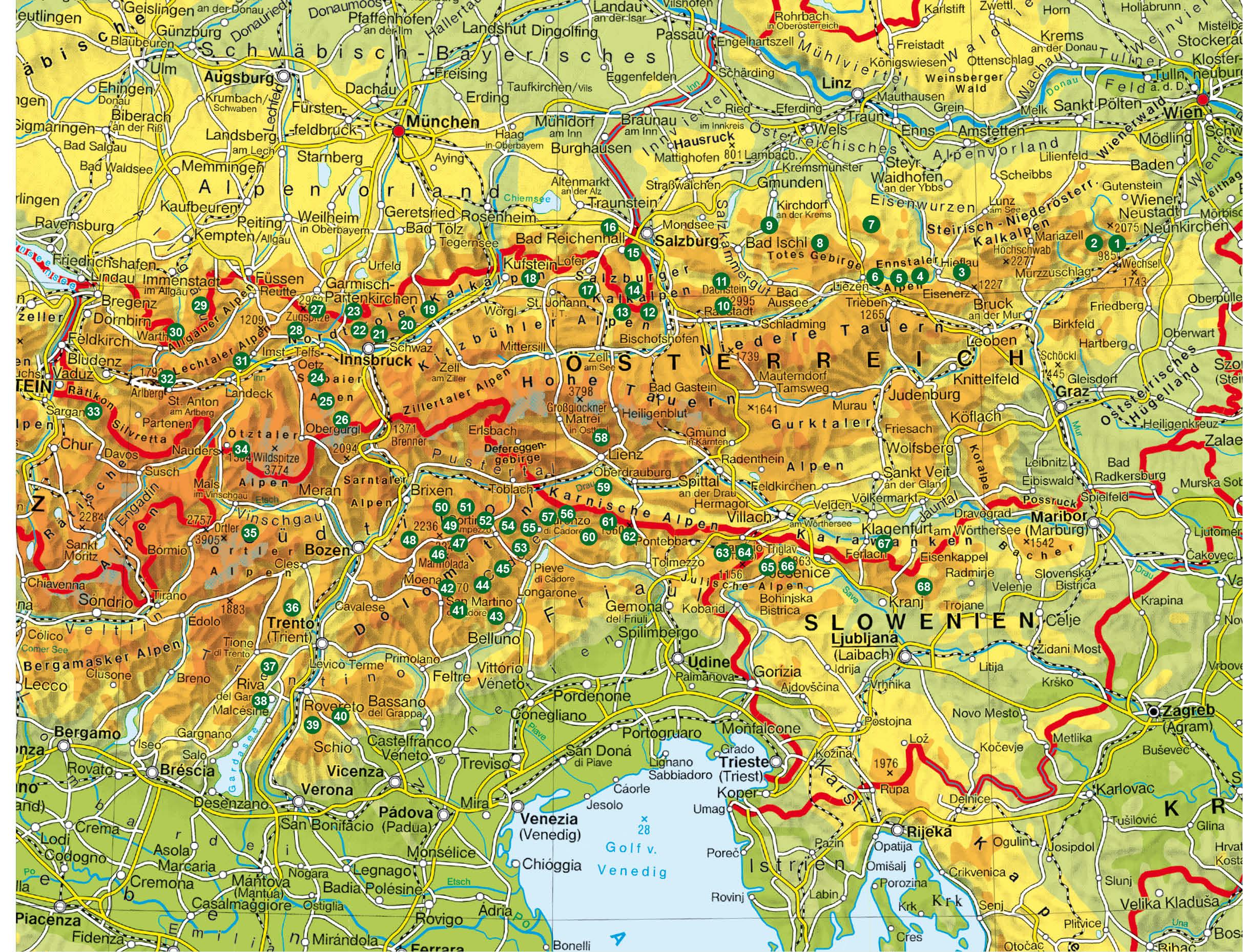 Beispielinhalt (Bild) Alpine Klettersteige Ostalpen