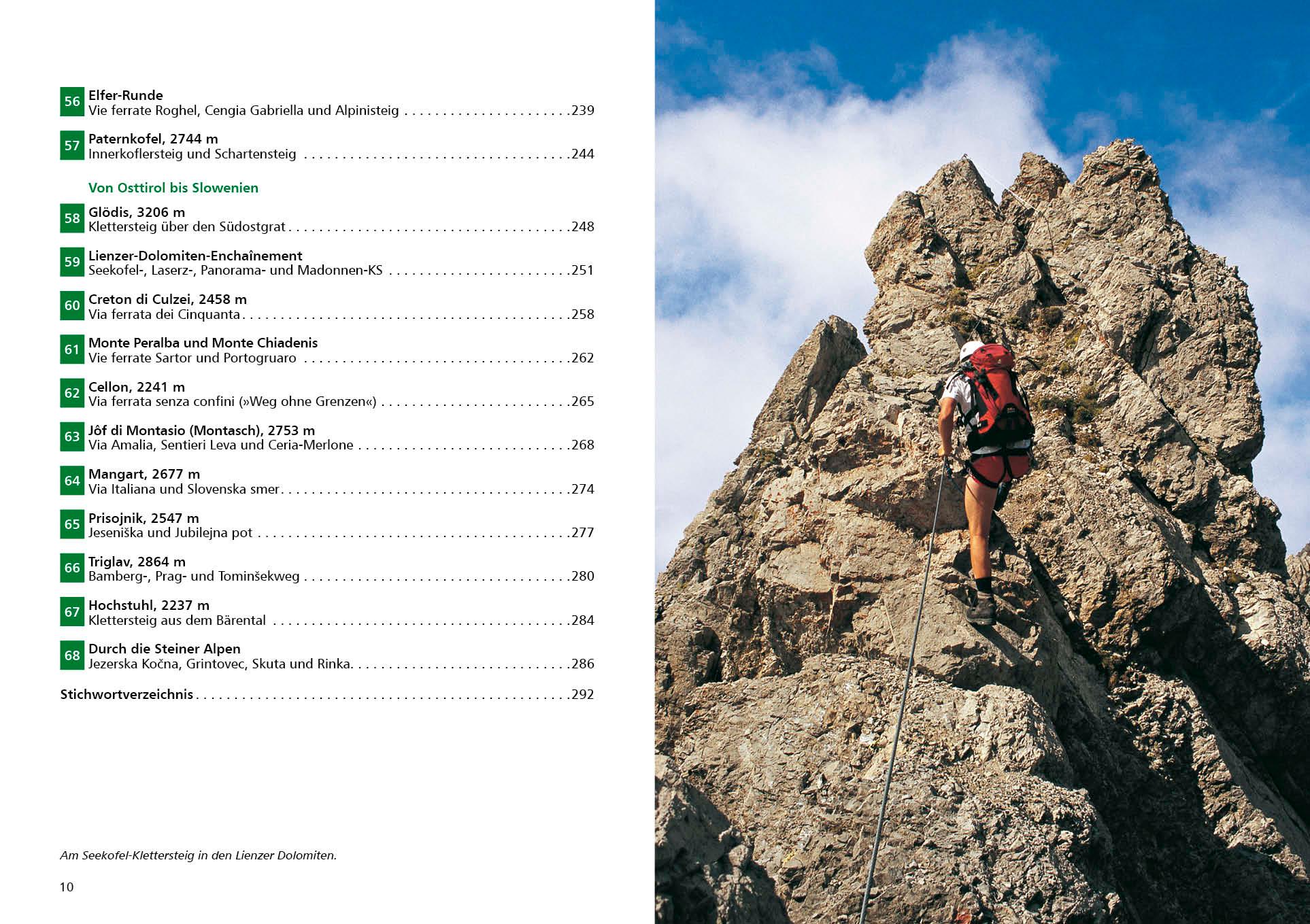 Beispielinhalt (Bild) Alpine Klettersteige Ostalpen