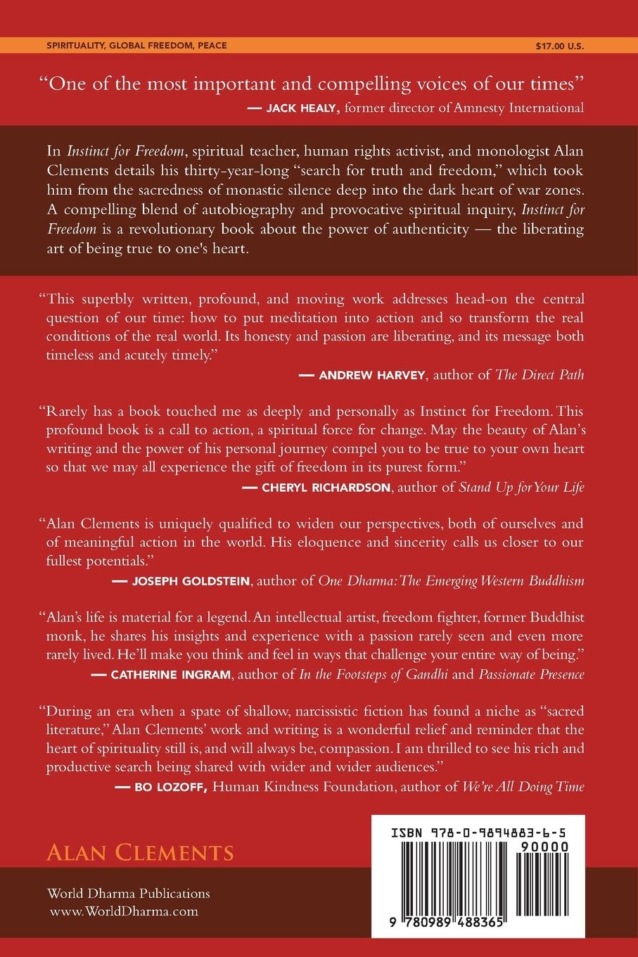 Rückseitencover Instinct for Freedom