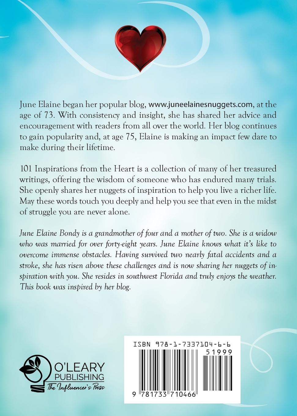 Rückseitencover 101 Inspirations from the Heart