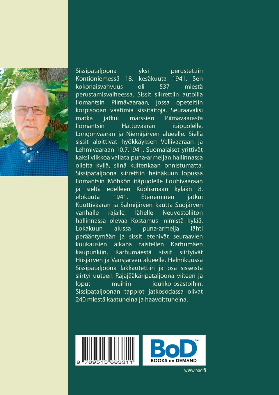 Rückseitencover Taistellen Karhumäkeen