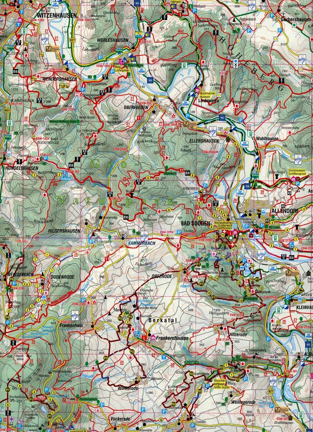 Beispielinhalt (Bild) Geo-Naturpark Frau-Holle-Land 1:50 000