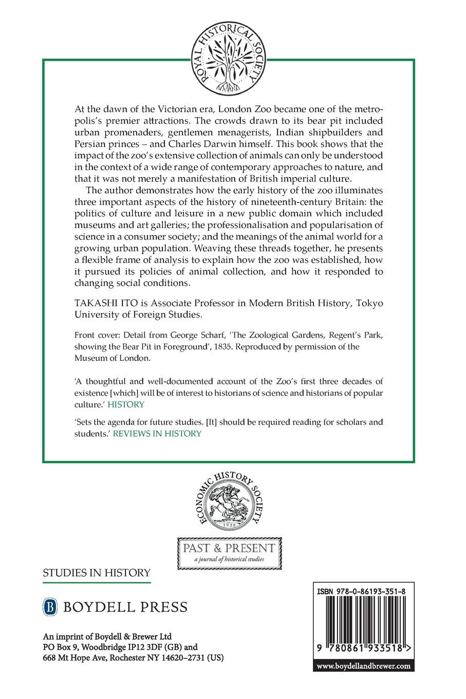 Rückseitencover London Zoo and the Victorians, 1828-1859