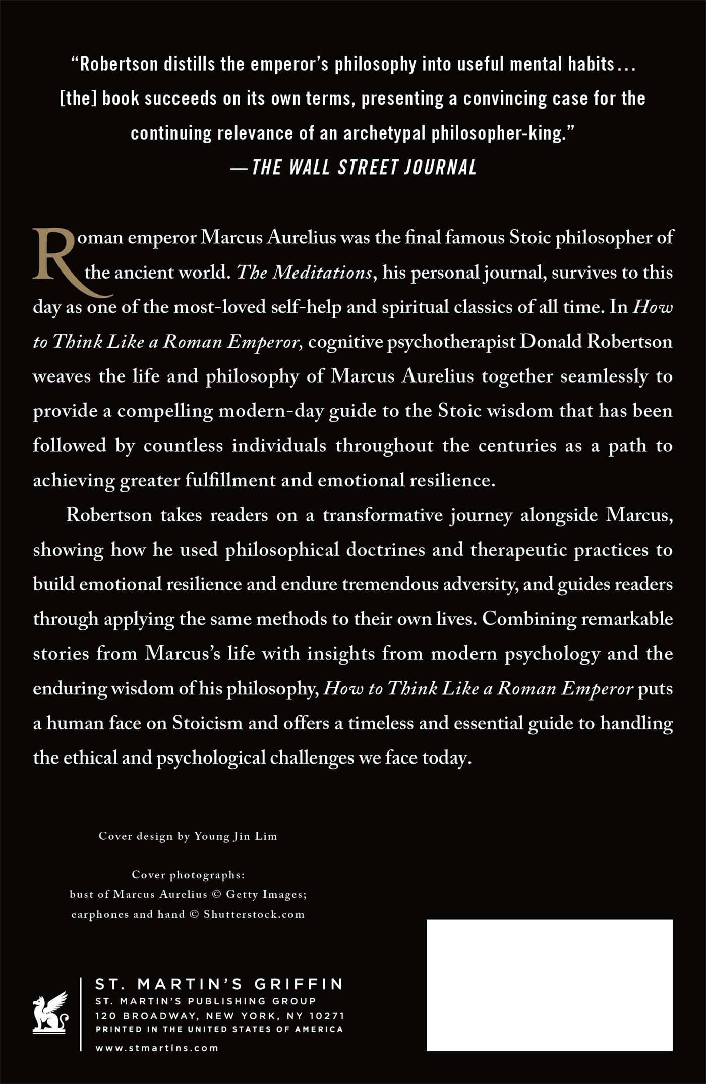 Rückseitencover How to Think Like a Roman Emperor