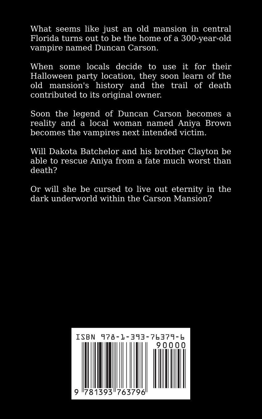 Rückseitencover The Haunting of Carson Mansion