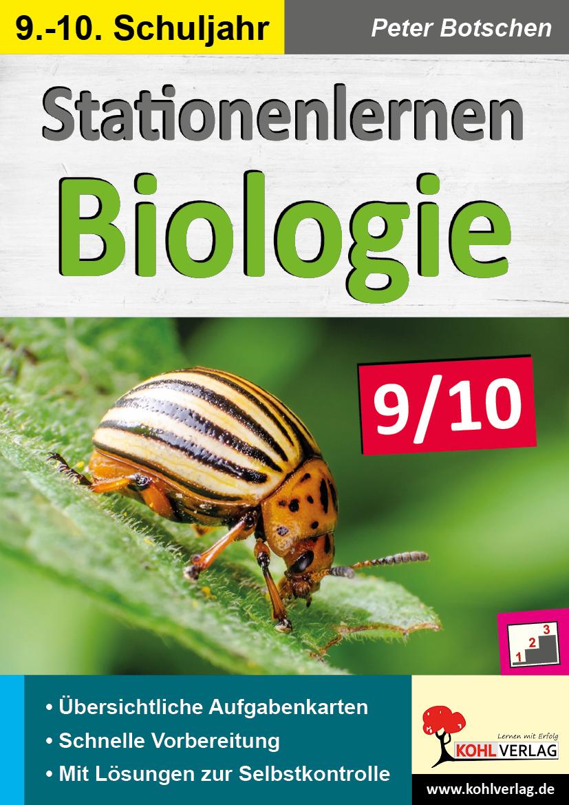 Vorderes Coverbild Stationenlernen Biologie 9/10