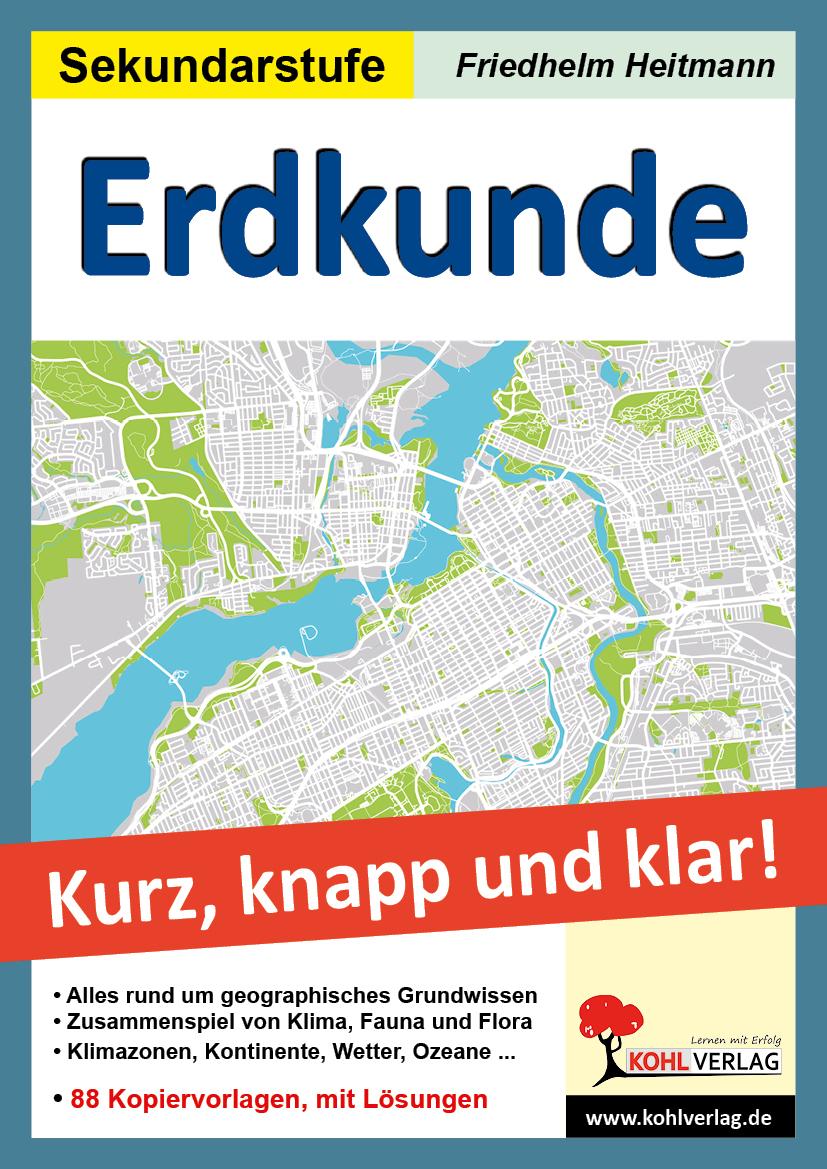 Vorderes Coverbild Erdkunde - Grundwissen kurz, knapp und klar!