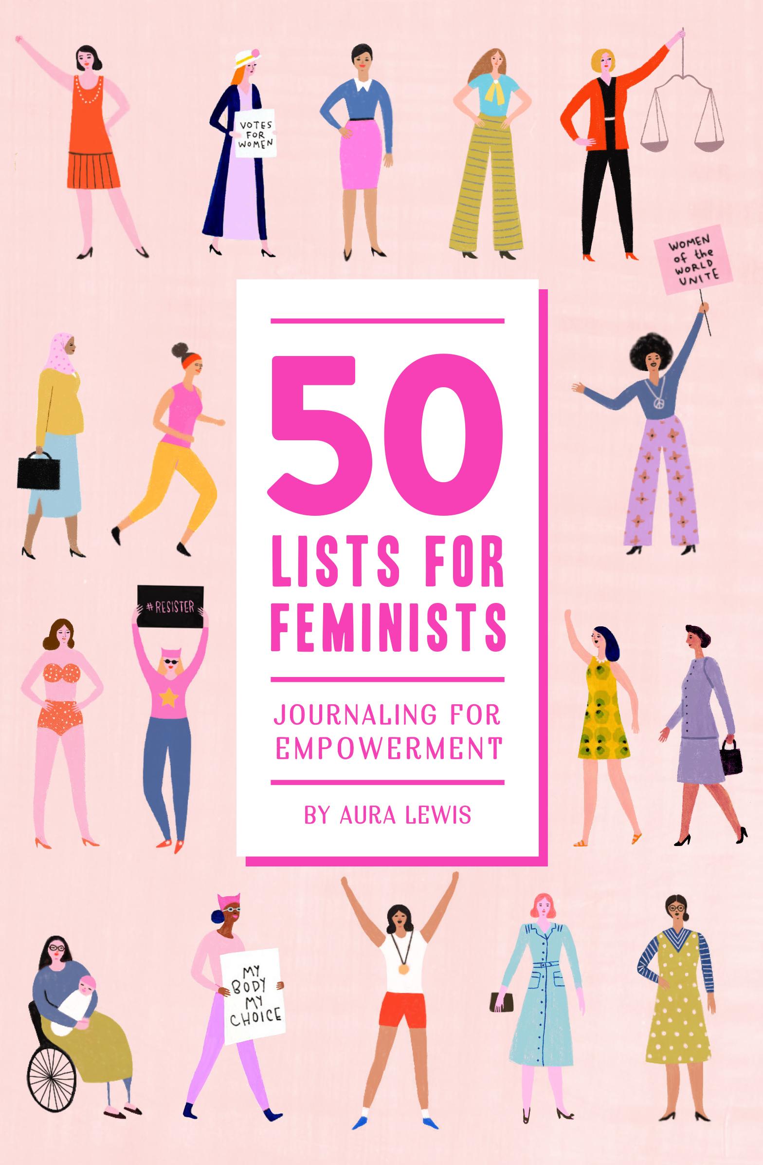Vorderes Coverbild 50 Lists for Feminists Guided Journal