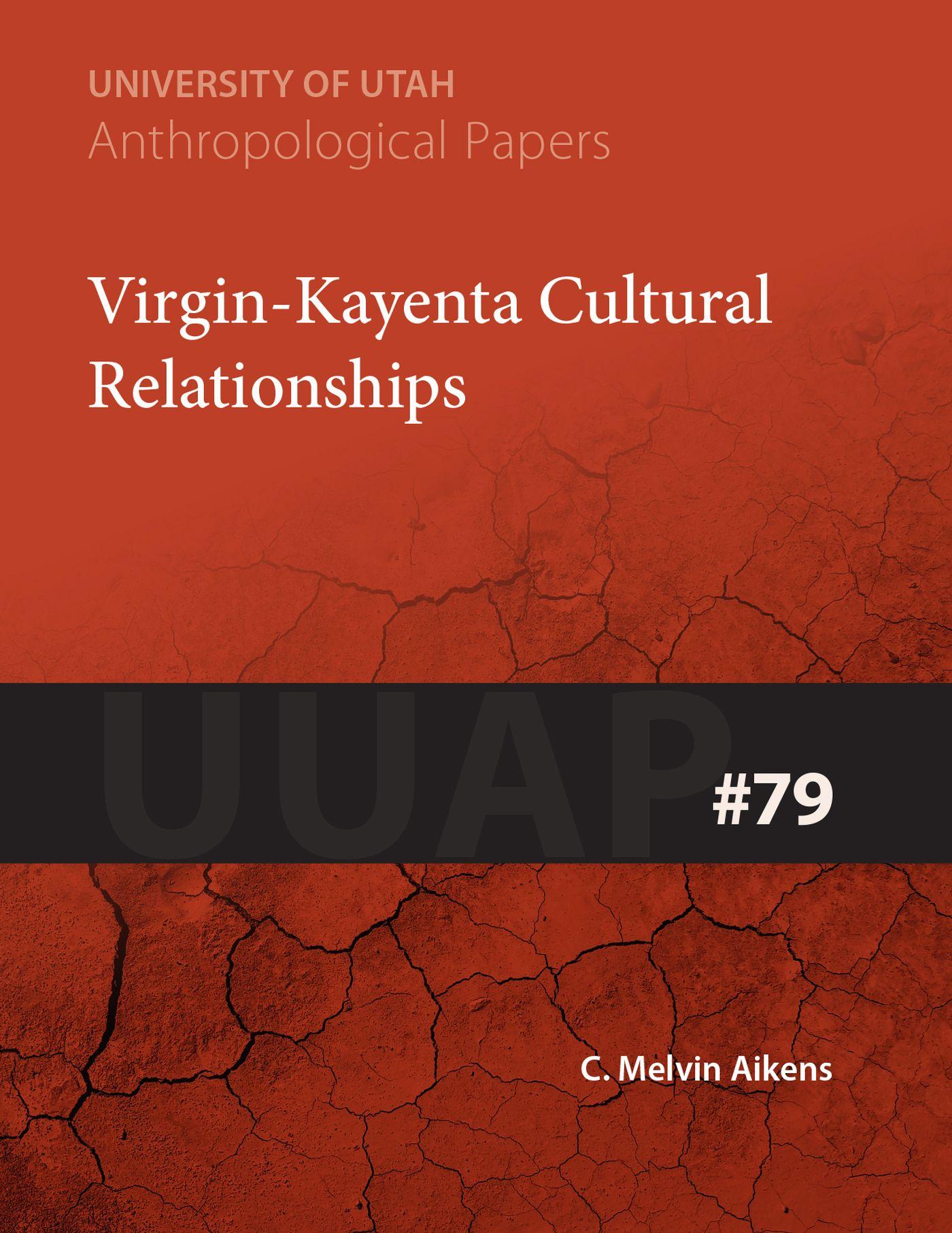Vorderes Coverbild Virgin-Kayenta Cultural Relationships