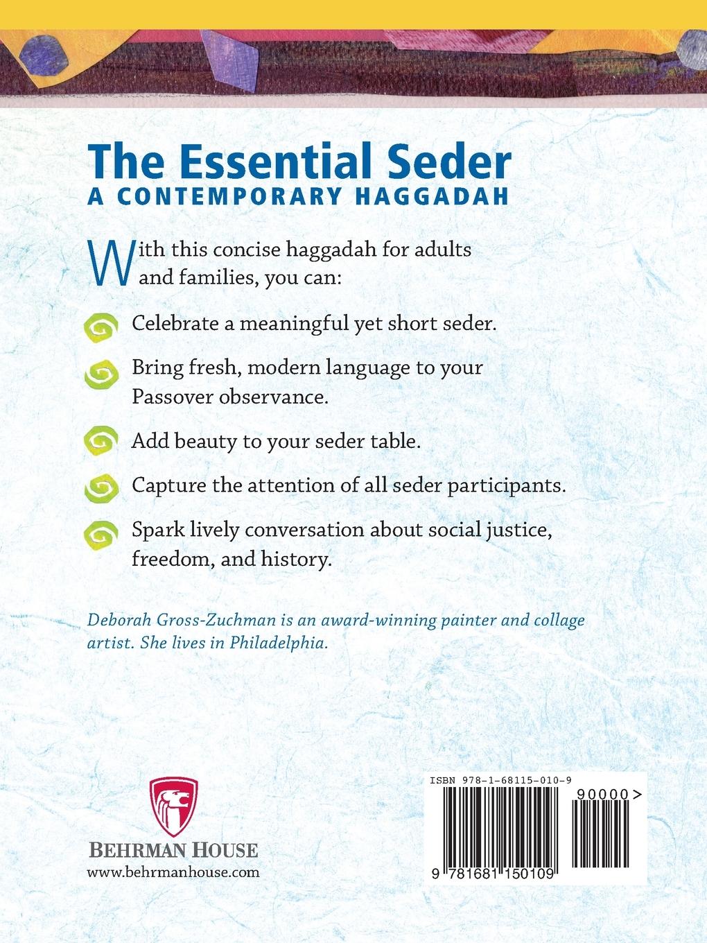 Rückseitencover The Essential Seder: A Contemporary Haggadah