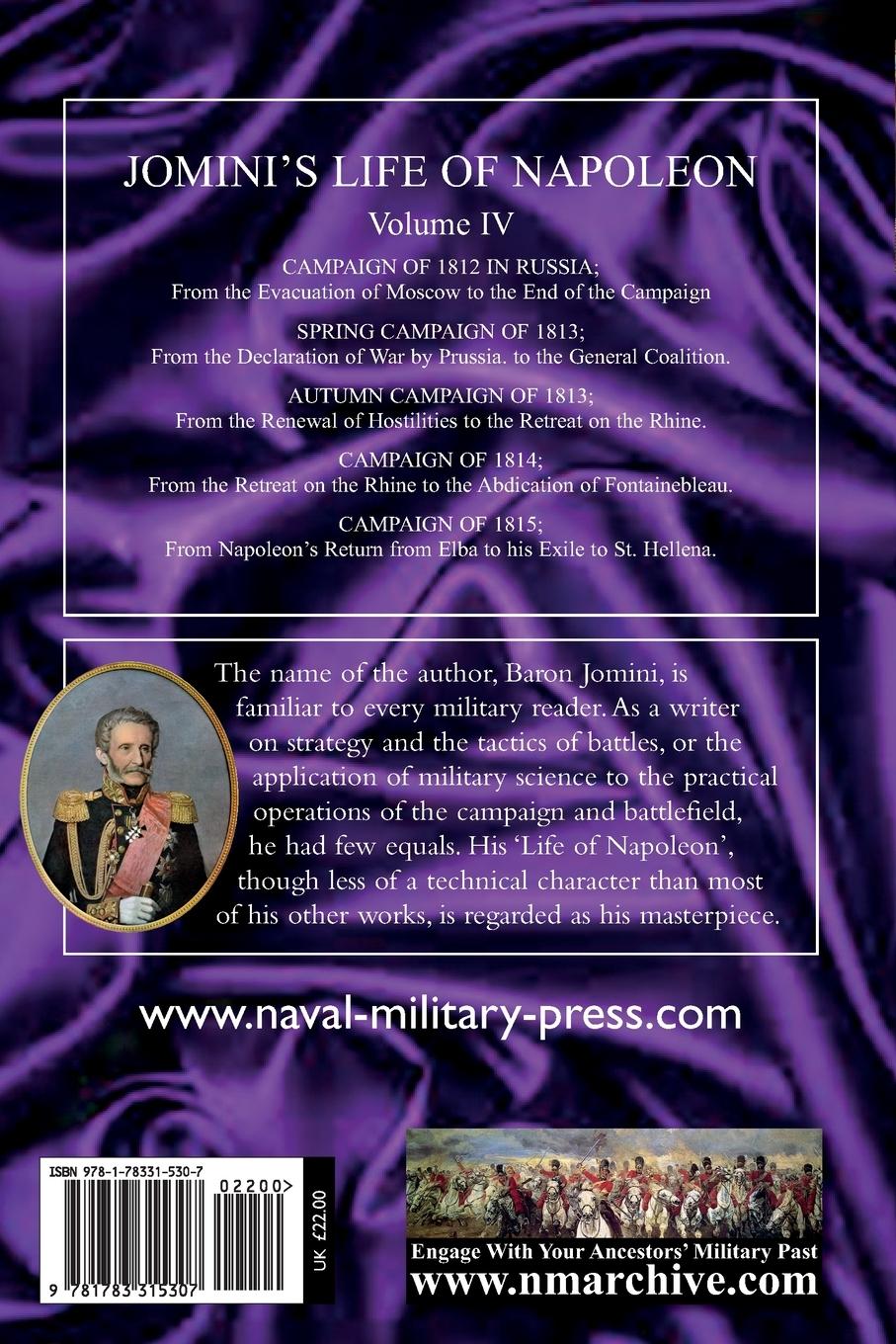 Rückseitencover JOMINI's LIFE OF NAPOLEON
