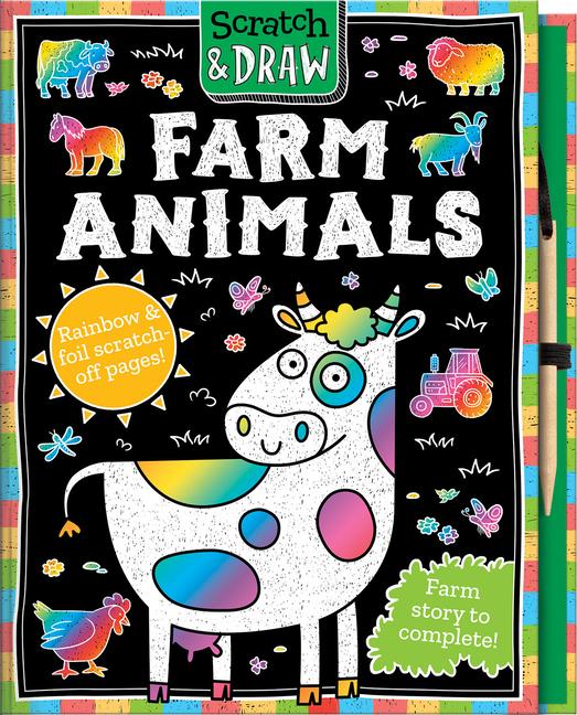 Vorderes Coverbild Scratch and Draw Farm Animals