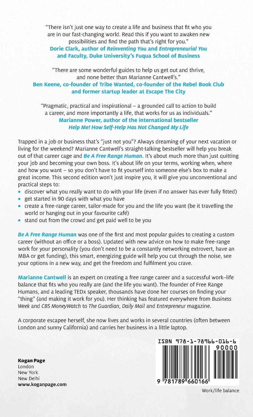 Rückseitencover Be a Free Range Human