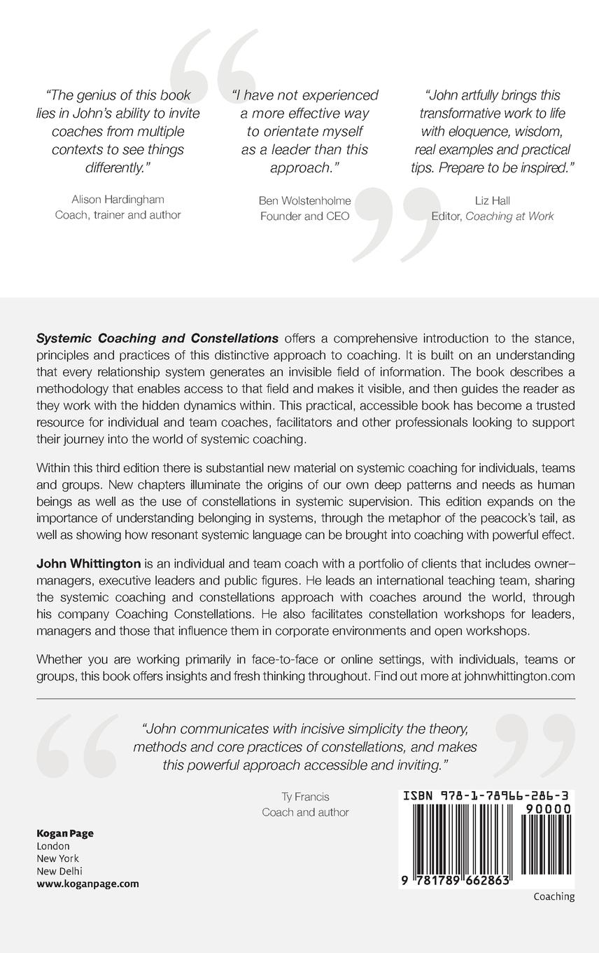 Rückseitencover Systemic Coaching and Constellations