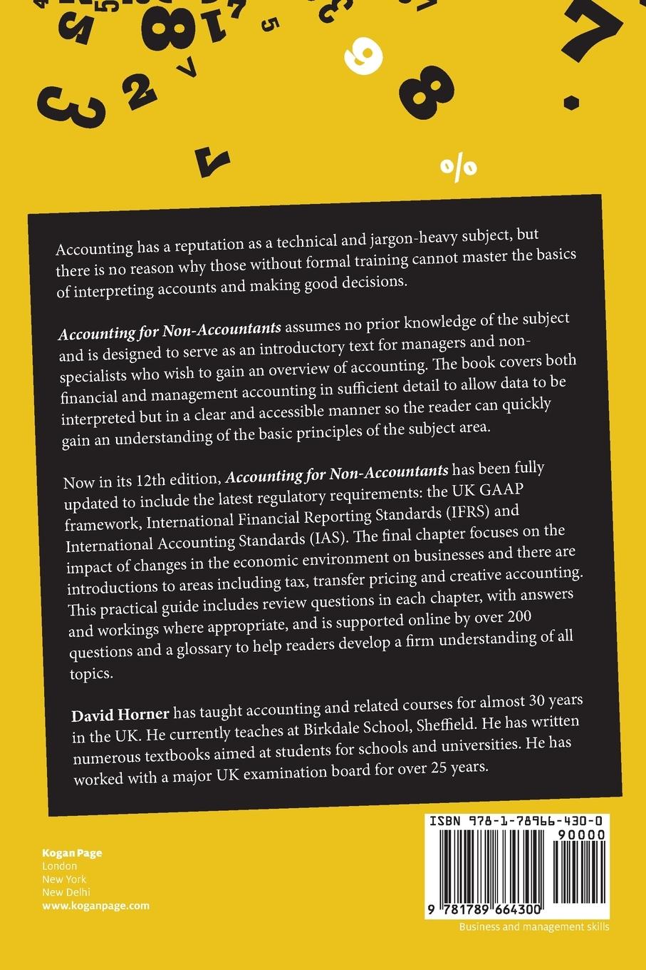 Rückseitencover Accounting for Non-Accountants