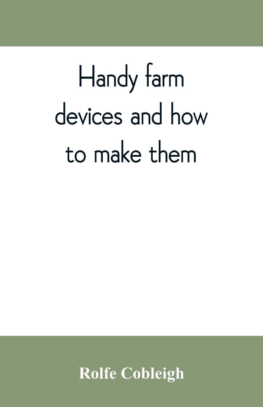Vorderes Coverbild Handy farm devices and how to make them
