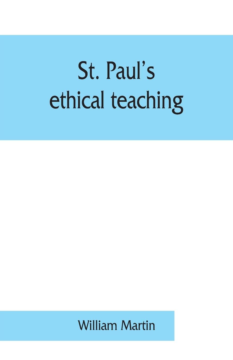 Vorderes Coverbild St. Paul's ethical teaching