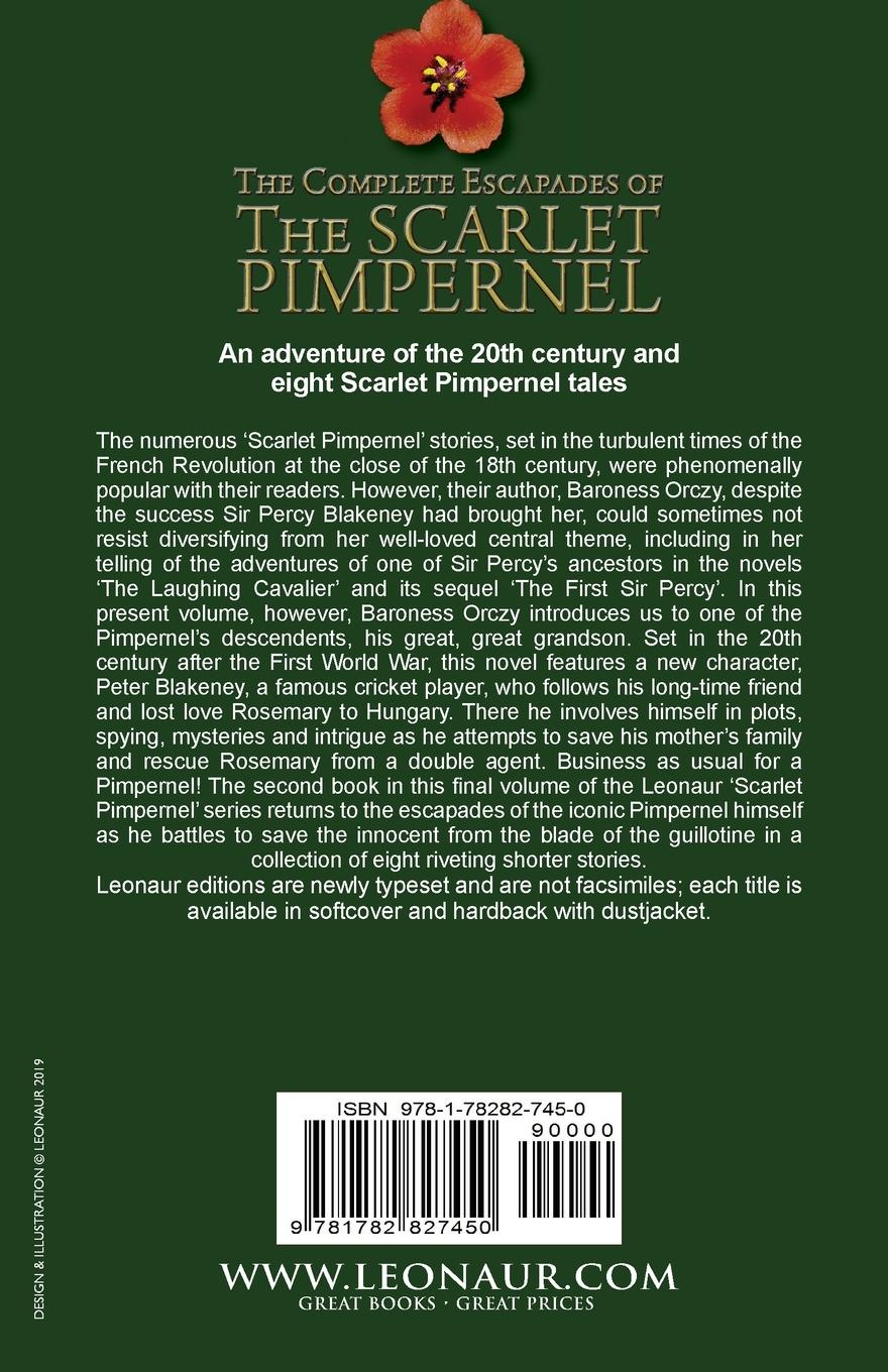 Rückseitencover The Complete Escapades of The Scarlet Pimpernel