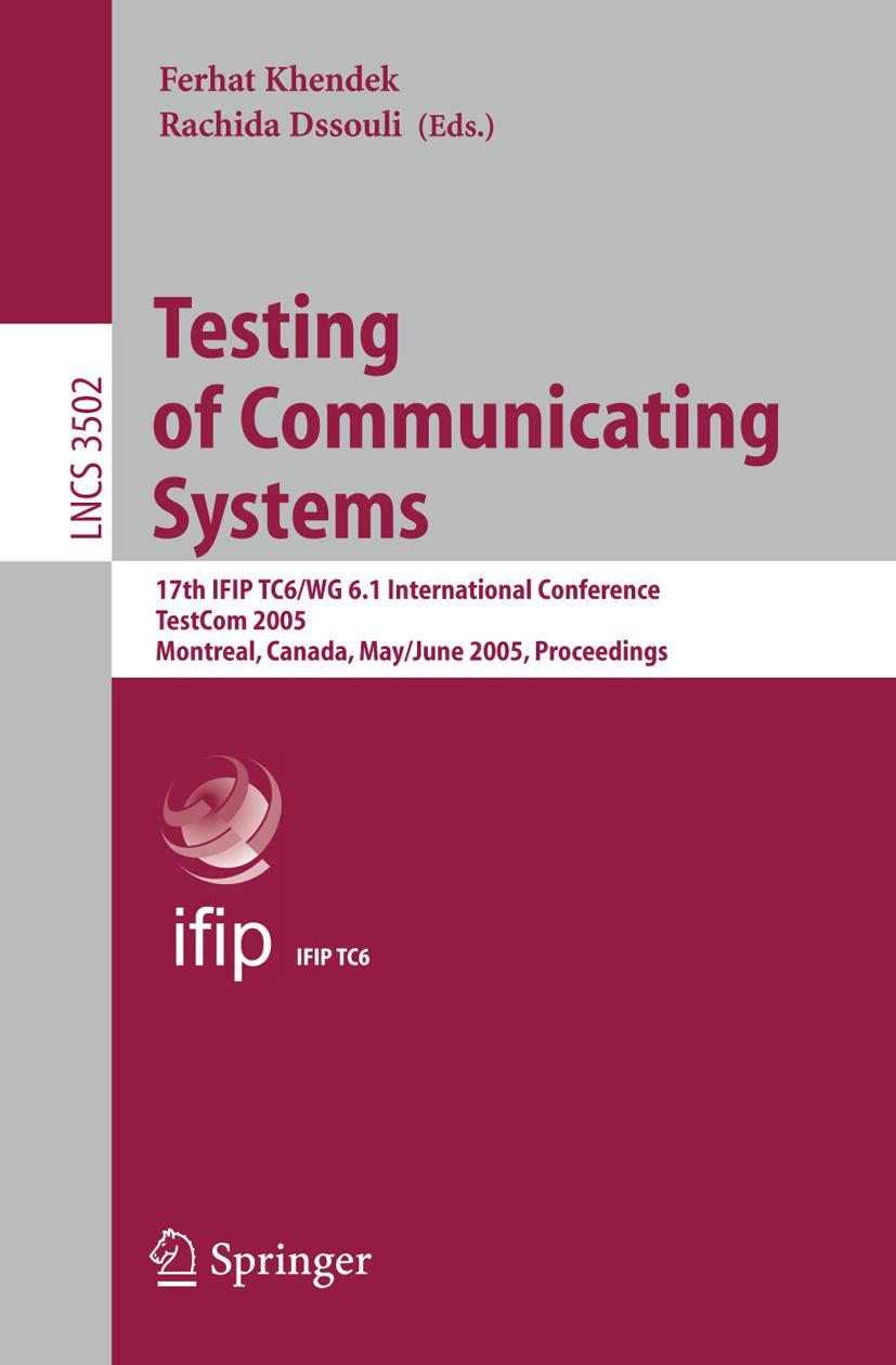 Vorderes Coverbild Testing of Communicating Systems