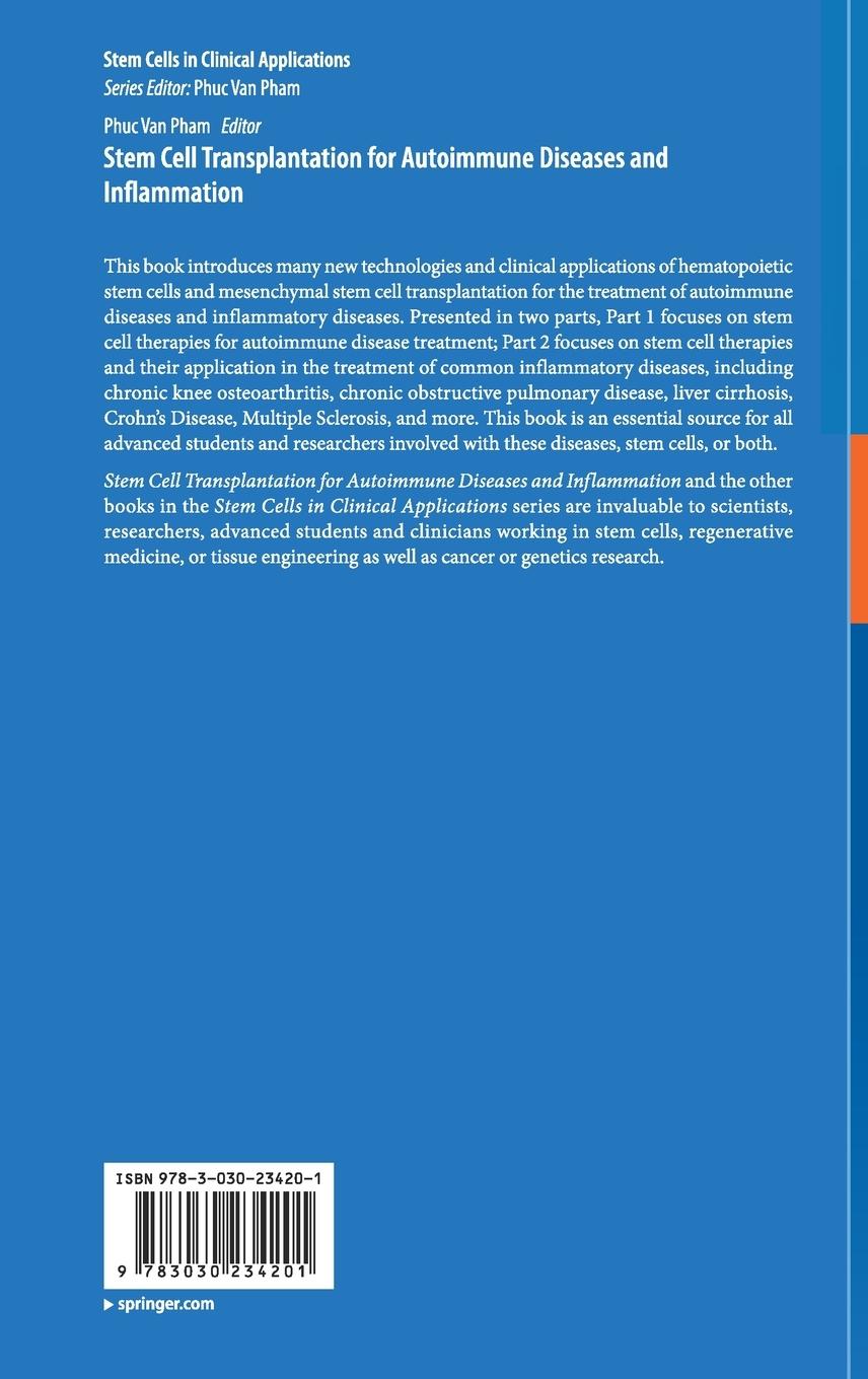 Rückseitencover Stem Cell Transplantation for Autoimmune Diseases and Inflammation