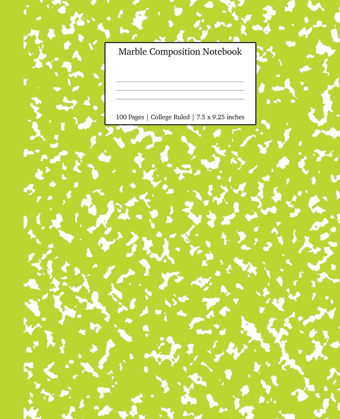 Vorderes Coverbild Marble Composition Notebook College Ruled
