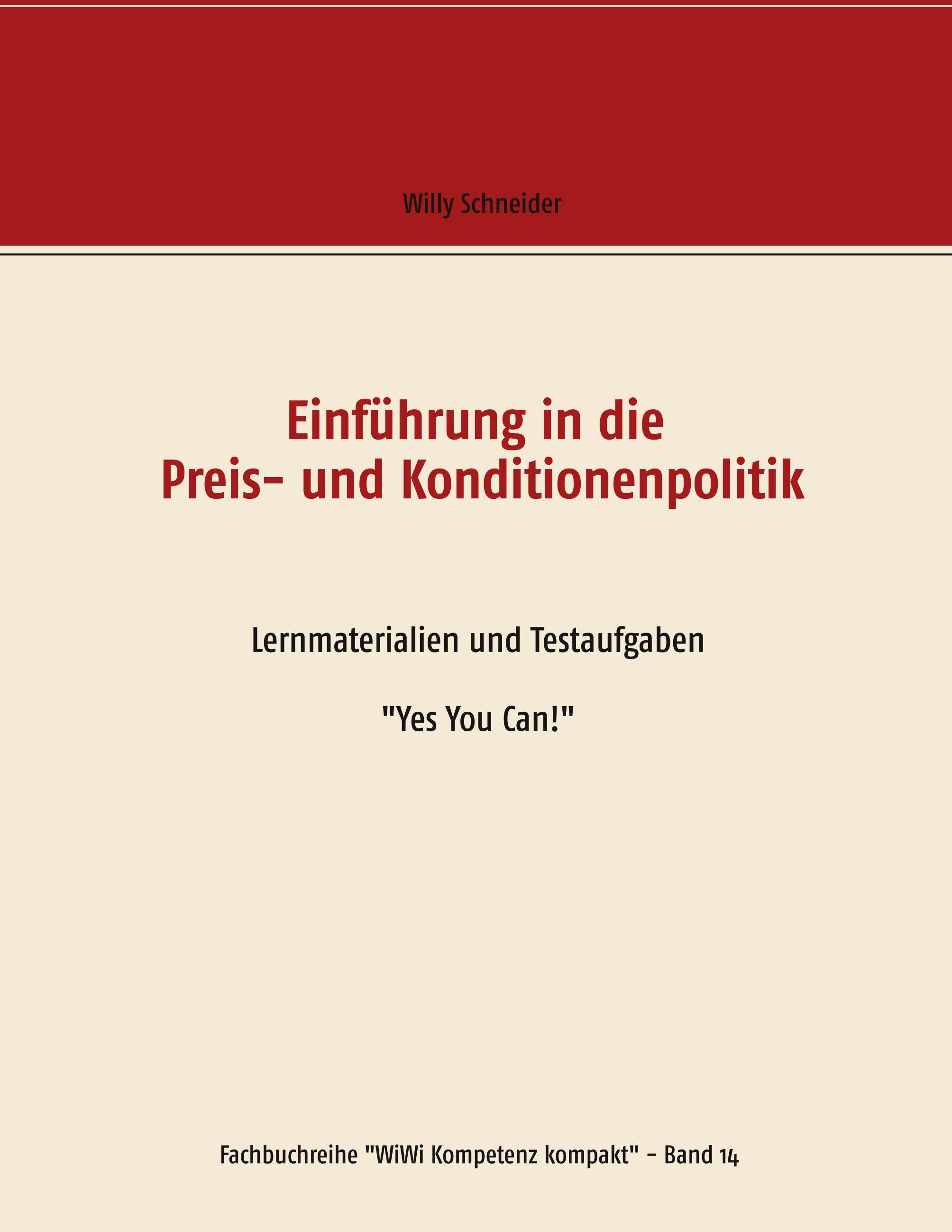 Vorderes Coverbild Einführung in die Preis- und Konditionenpolitik