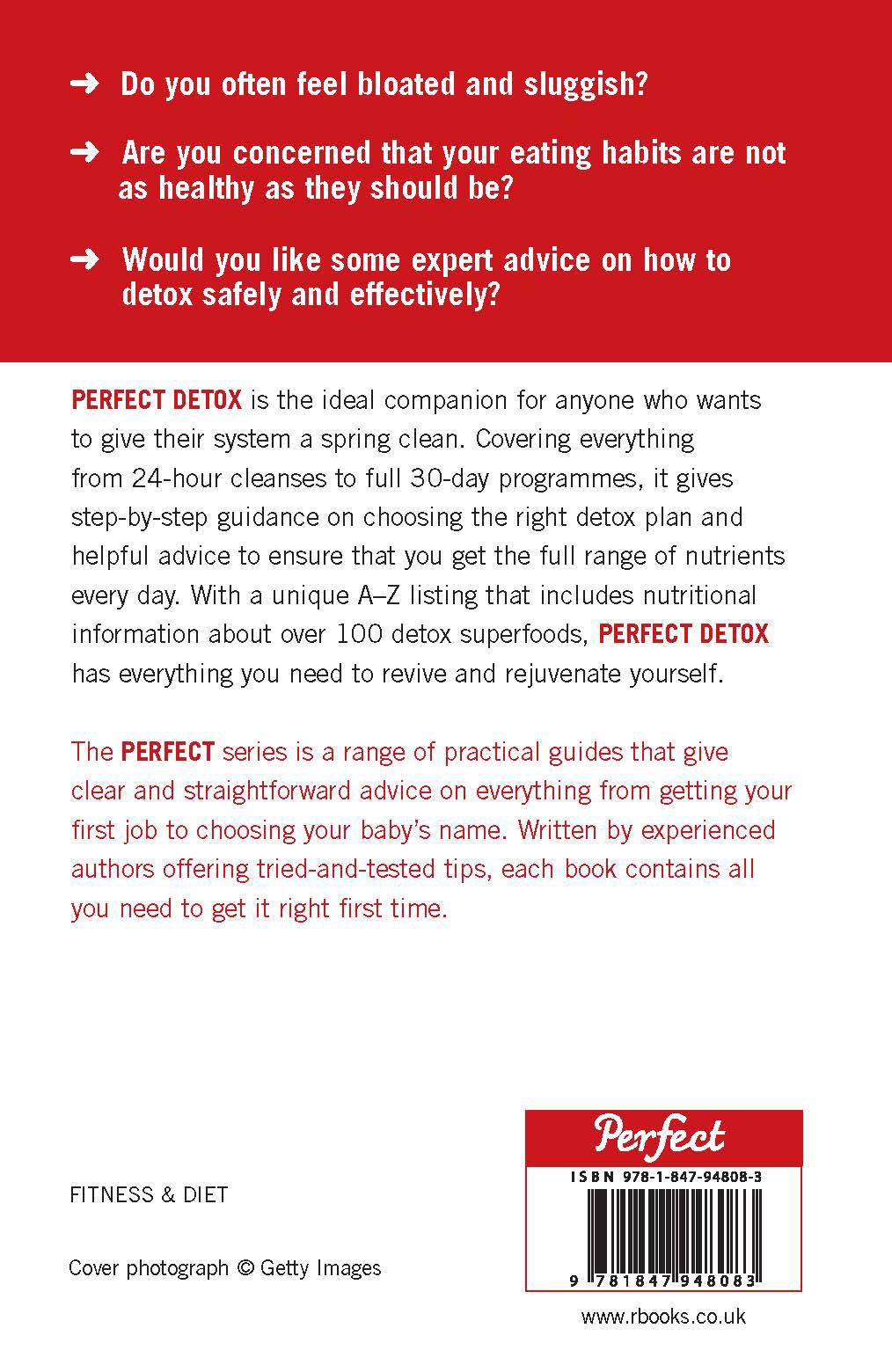 Rückseitencover Perfect Detox