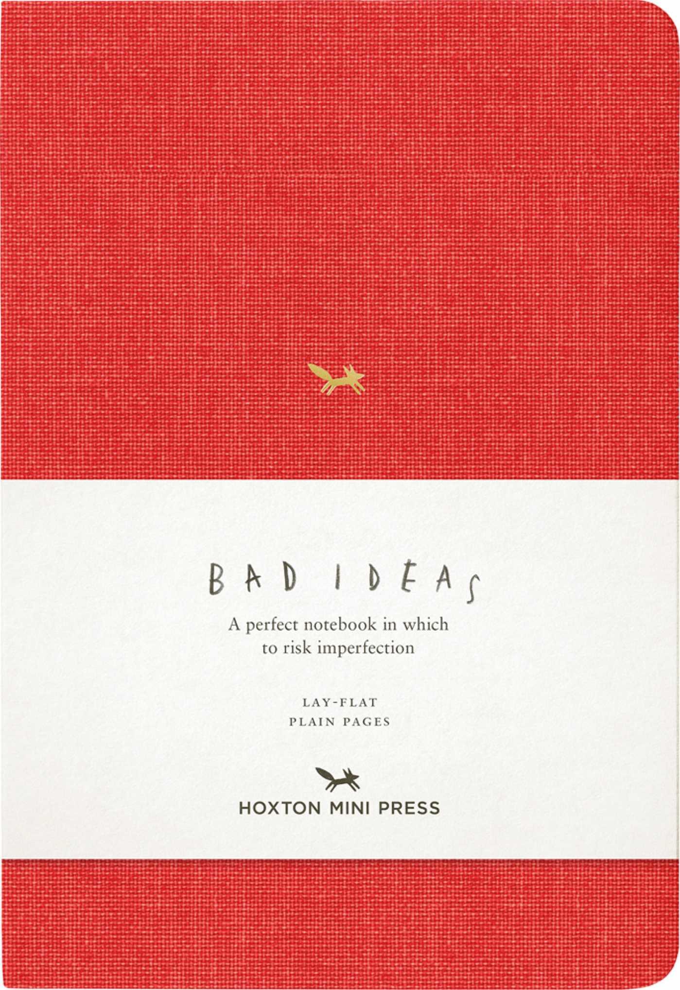 Vorderes Coverbild A Notebook for Bad Ideas (Red/Unlined)