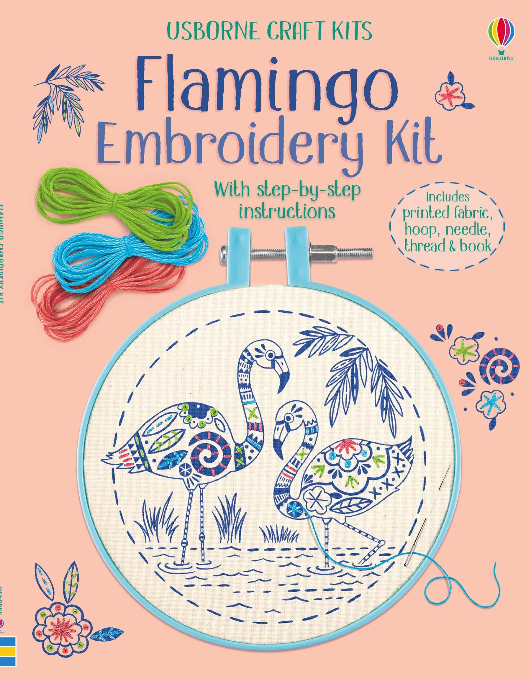 Vorderes Coverbild Embroidery Kit: Flamingo