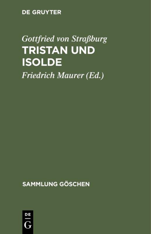 Vorderes Coverbild Tristan und Isolde