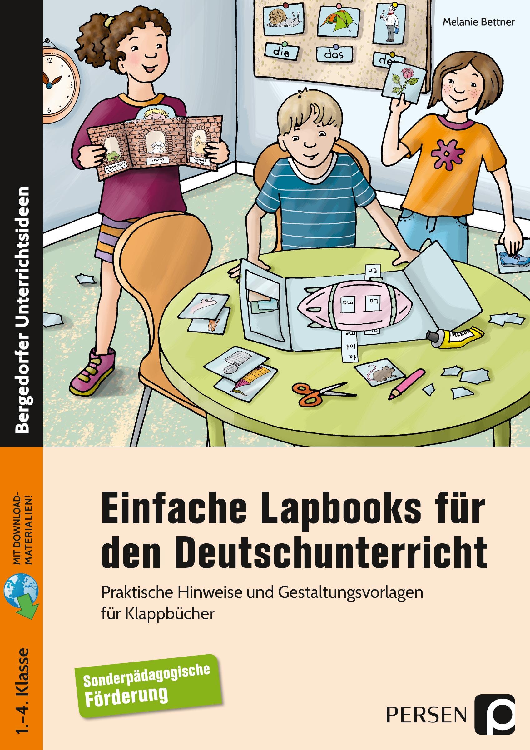 Vorderes Coverbild Einfache Lapbooks für den Deutschunterricht
