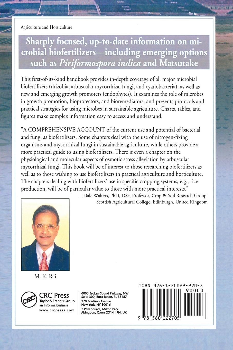 Rückseitencover Handbook of Microbial Biofertilizers