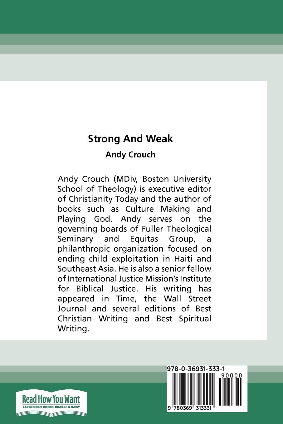 Rückseitencover Strong and Weak