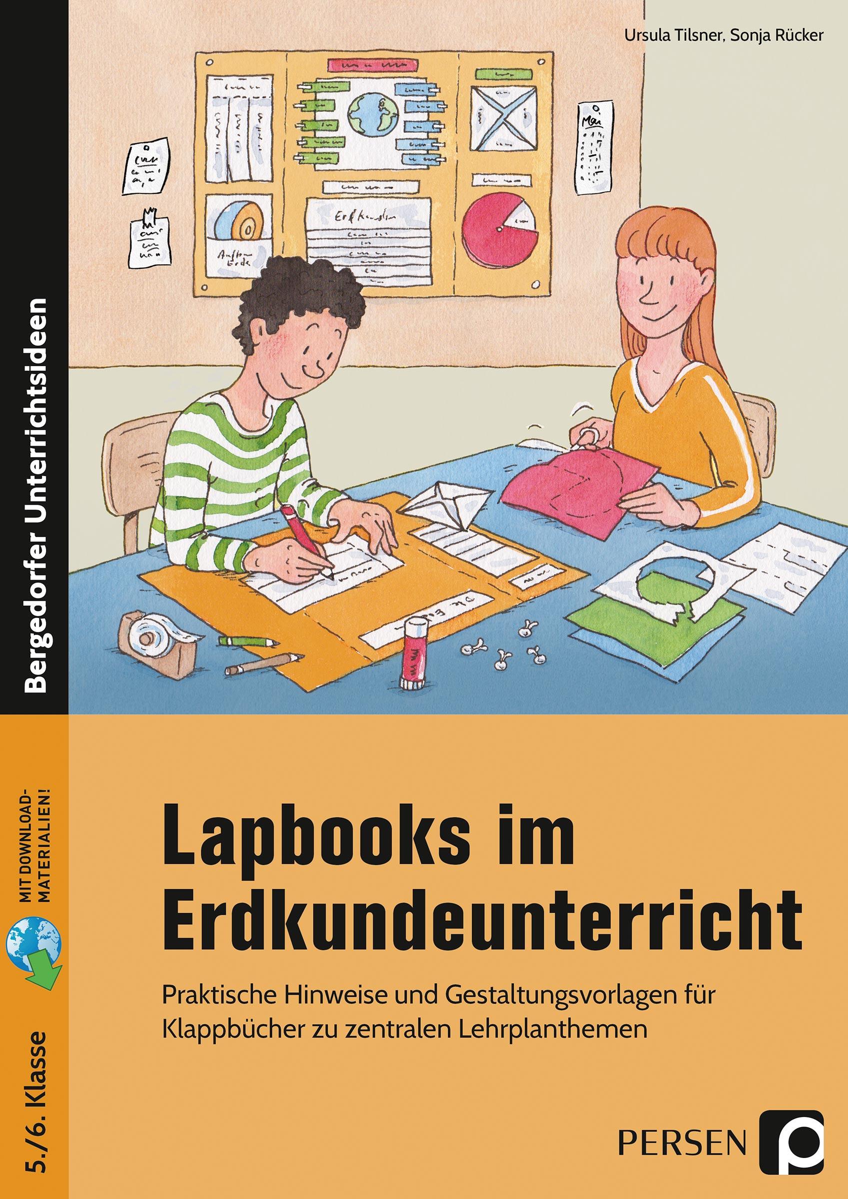 Vorderes Coverbild Lapbooks im Erdkundeunterricht - 5./6. Klasse