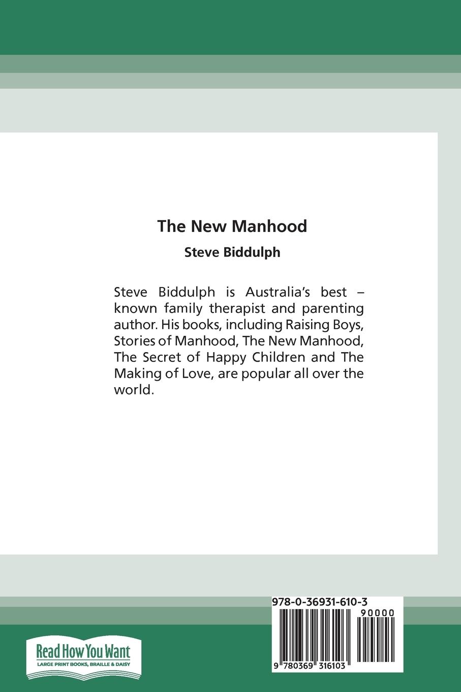 Rückseitencover The New Manhood