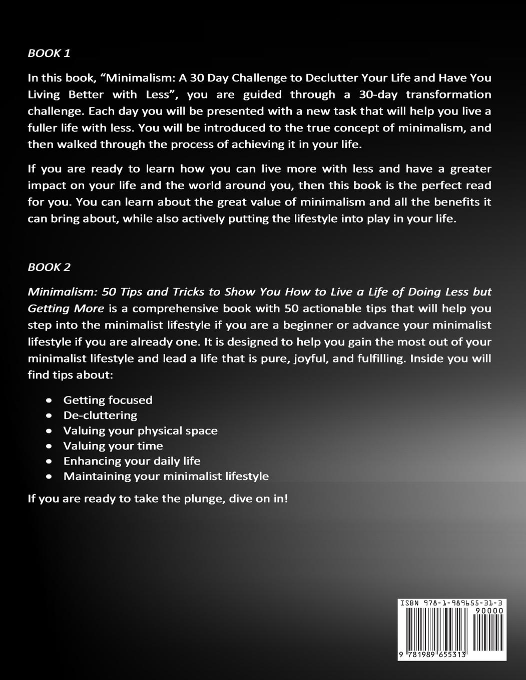 Rückseitencover Minimalism