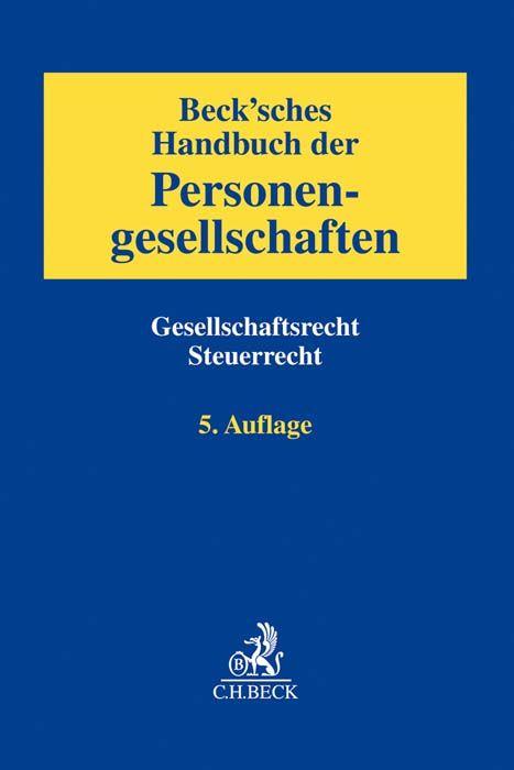 Vorderes Coverbild Beck'sches Handbuch der Personengesellschaften