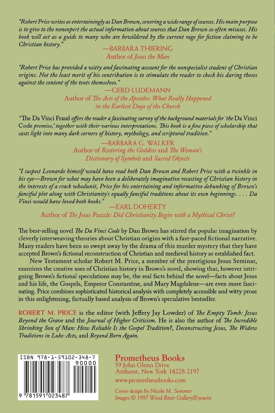 Rückseitencover Da Vinci Fraud