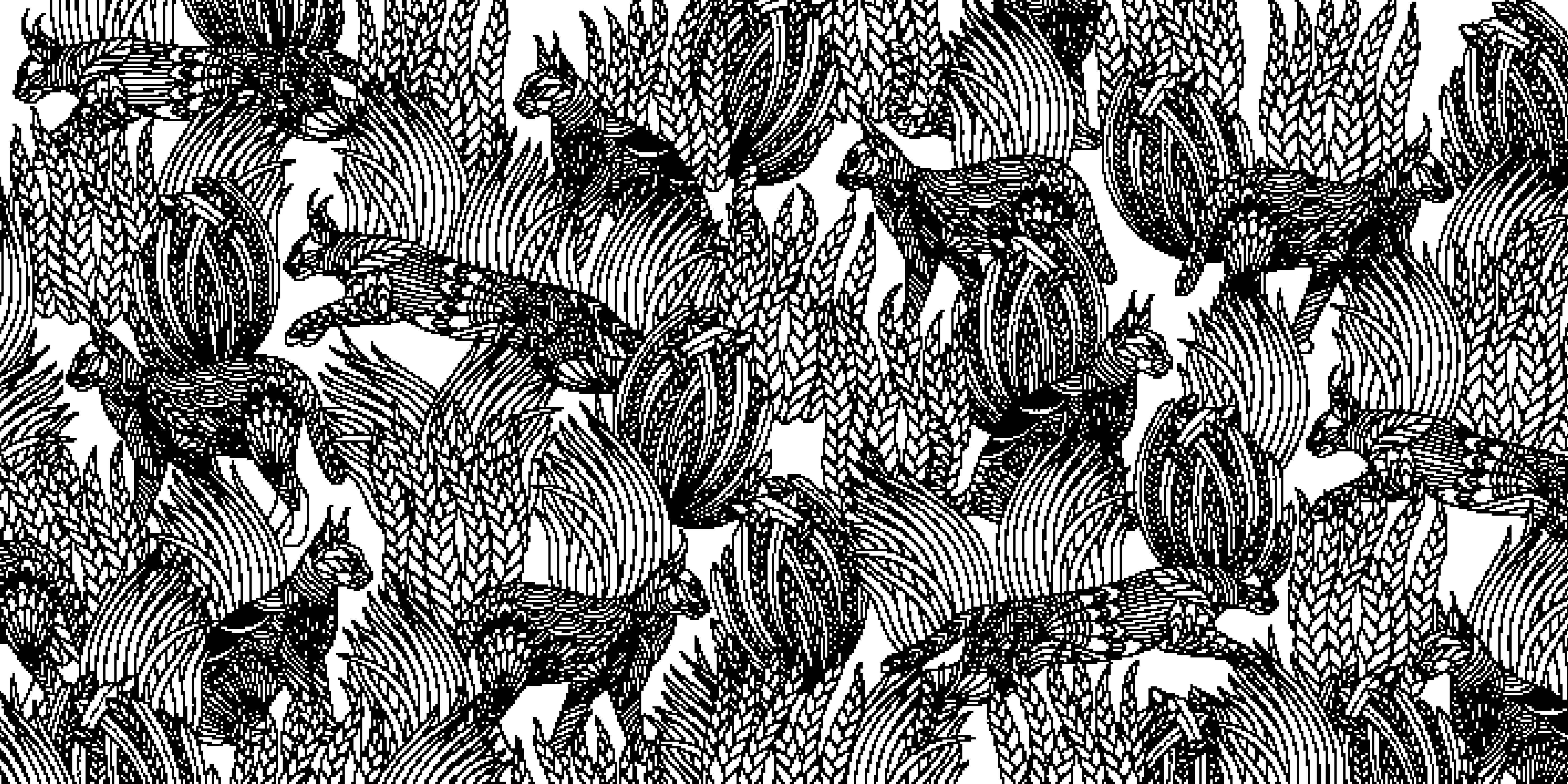 Beispielinhalt (Bild) Millie Marotta's Wundervolles Tierreich - Die schönsten Ausmalabenteuer